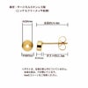 [10個]サージカルステンレスVカット台座4mm付き＊ピアス＊［ゴールド金］キャッチ付きパーツ金属アレルギー対応