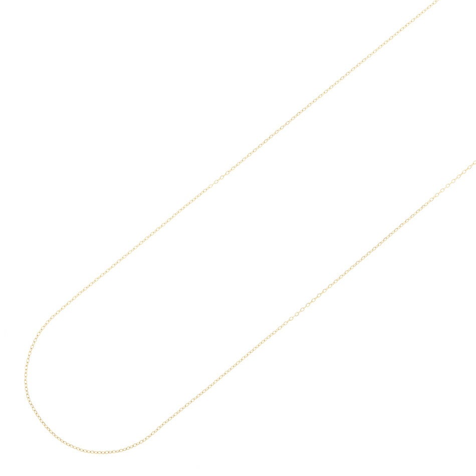 [1M×1本]サージカルステンレスアズキチェーン1.3mm［ゴールド金］アクセサリーパーツ金属アレルギー対応