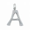 [1個]サージカルステンレス小枝モチーフアルファベットチャーム*A*[銀シルバー]パーツ素材金属アレルギー対応