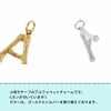 [1個]サージカルステンレス小枝モチーフアルファベットチャーム*A*[銀シルバー]パーツ素材金属アレルギー対応