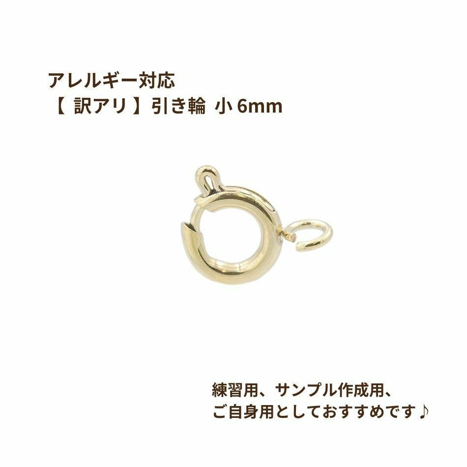 ラウンド用品・アクセサリー STEEL 5個] 【 ** 訳アリ ** 】サージカルステンレス 引き輪 6mm 小