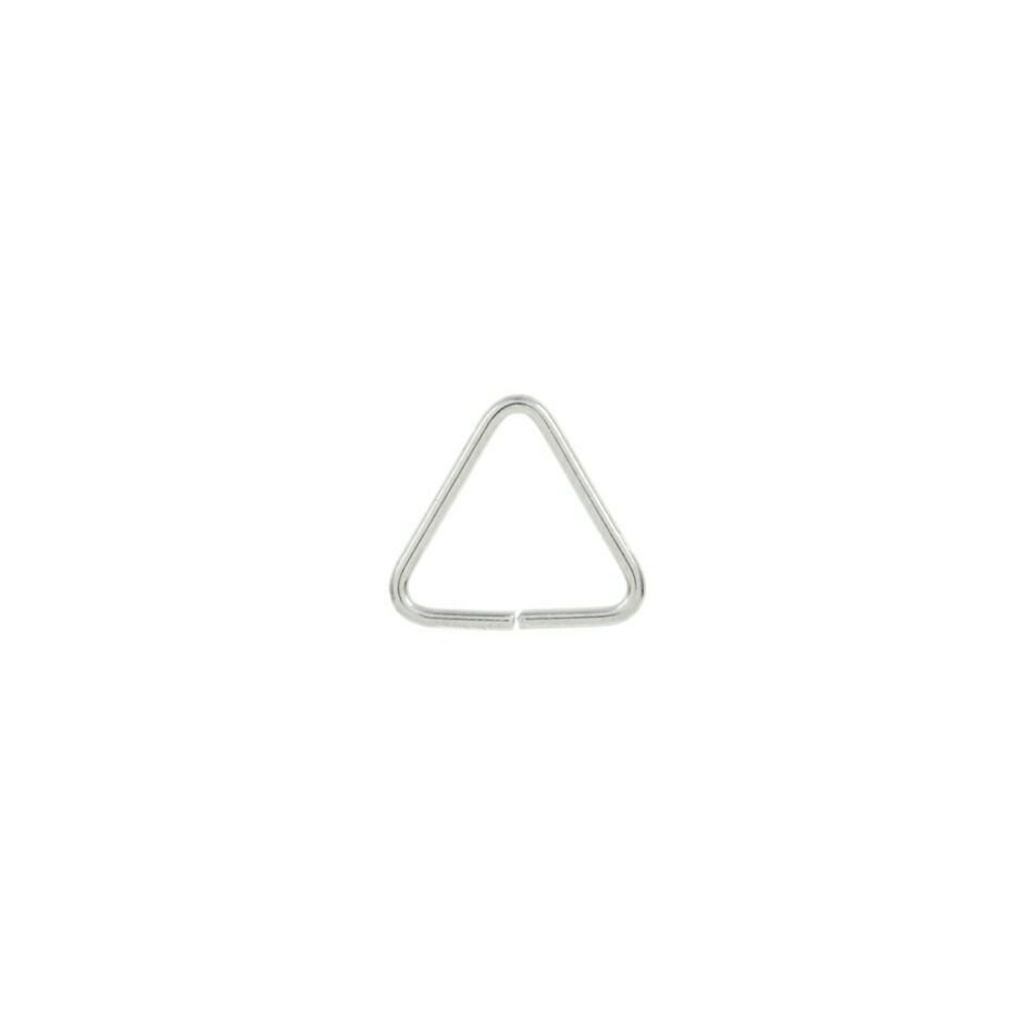 [30個]ステンレス三角カン小【細い線径0.5×6mm】[銀シルバー]パーツ金属アレルギー対応