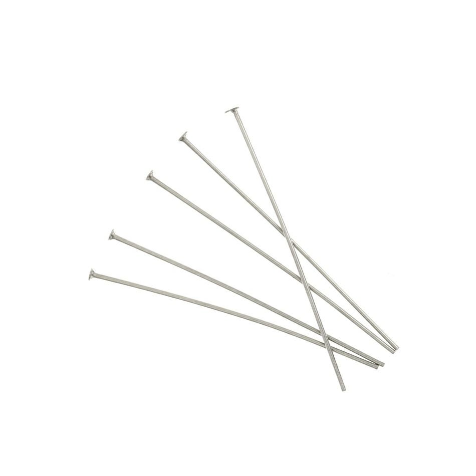  Tピン * 激 * 細 線径 (0.5 X 30mm) [ 銀 シルバー ]  