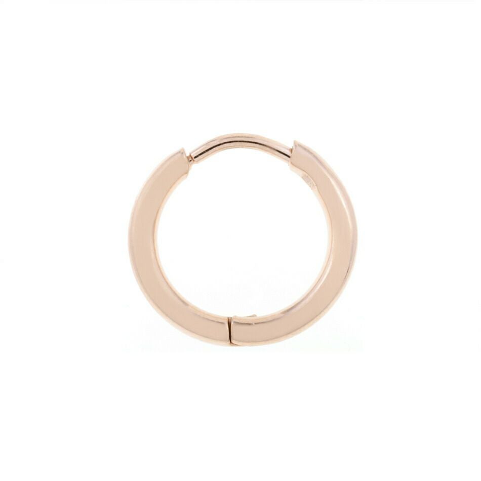 [4個]サージカルステンレス[フープピアス]C*11mm*［★ピンクゴールド］シンプルパーツ金属アレルギー対応