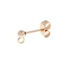 [10個]サージカルステンレス縦向きカン付きボールピアス3mm[★ピンクゴールド]キャッチ付きP2-B-002金属アレルギー対応パーツ