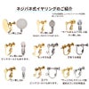 イヤリング ネジバネ アクセサリー パーツ 金属アレルギー対応 
