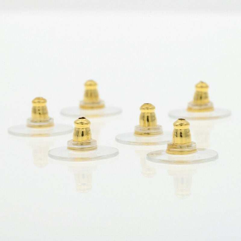 [100個]下向き防止ピアスキャッチシリコンゴールド金アクセサリーパーツ金具金属アレルギー対応