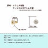[100個]サージカルステンレス下向き防止ピアスキャッチシルバー銀アクセサリーパーツ金具