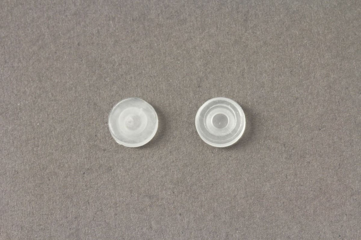 [300個]イヤリング用シリコンカバーAE1-08クリア透明樹脂素材痛み軽減