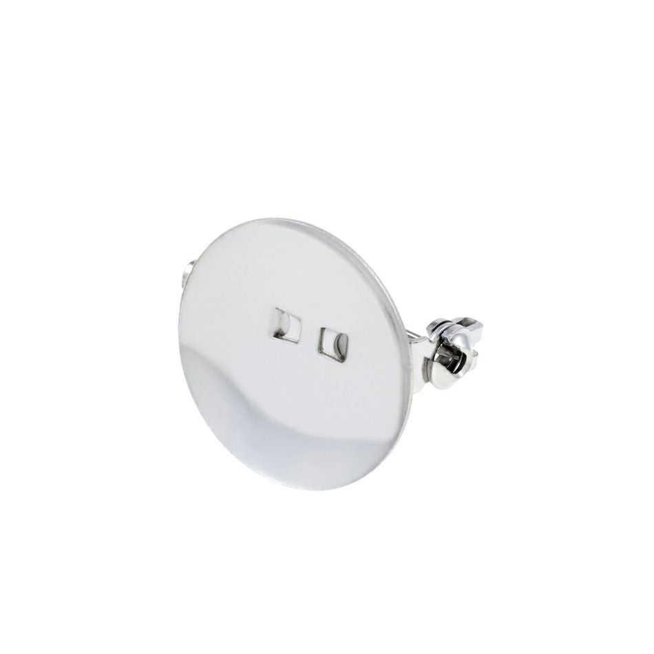 5個] 316 台座付き ブローチピン 19mm ［ 銀 シルバー ］ サージカル