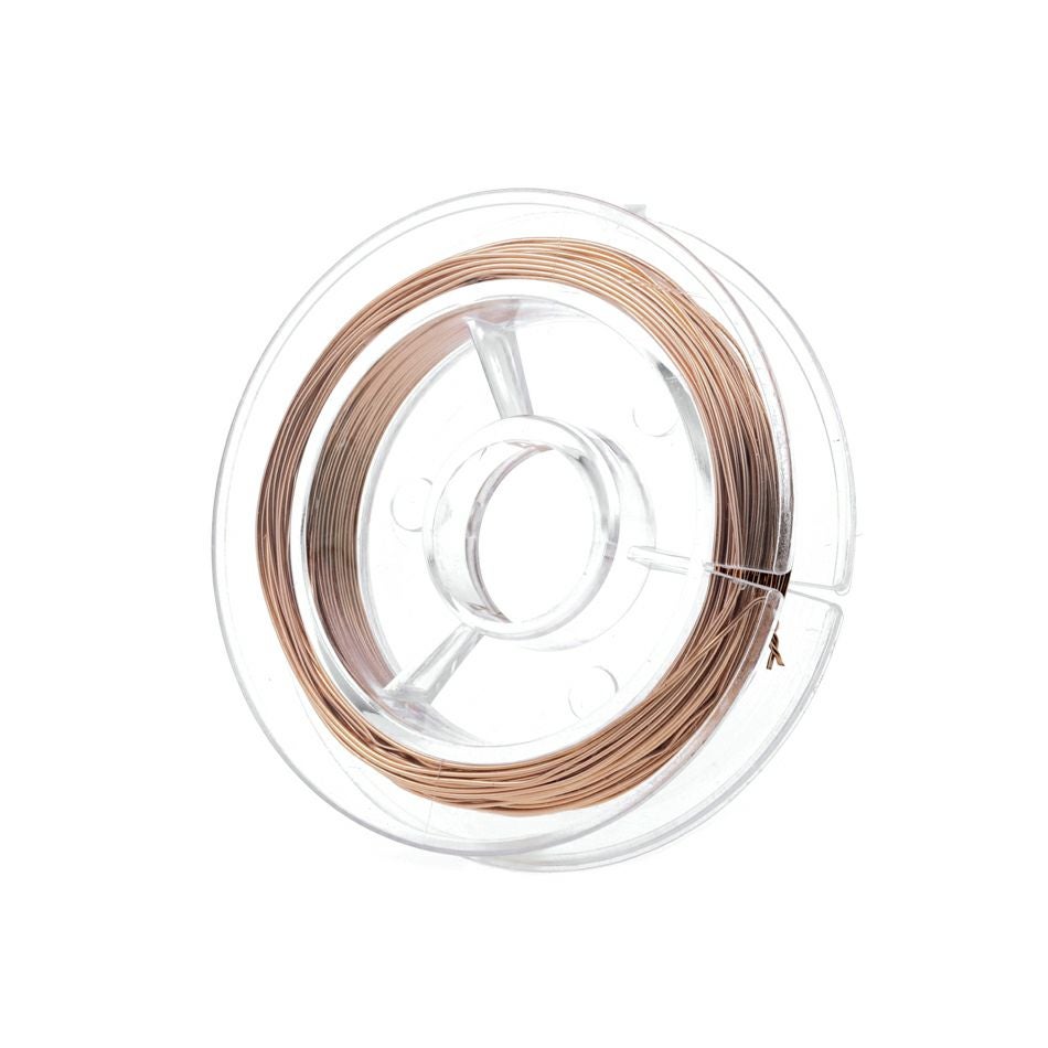 約5m] アーティスティックワイヤー ［ 22G ］ 0.6mm ［ ☆ピンク