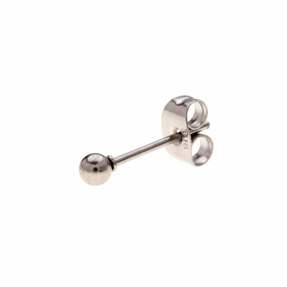 カン無し ボールピアス 3mm [ 銀 シルバー ] サージカルステンレス