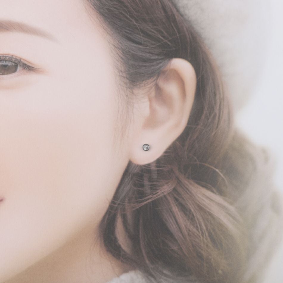 20個] * 長い * 芯有り お椀ピアス 4mm ［ 銀 シルバー ］ サージカル