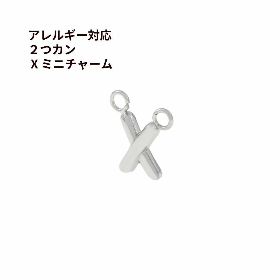 2個 ] * 2つカン * X ミニチャーム [ 銀 シルバー ] サージカル