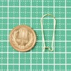 [10個]サージカルステンレスキドニーフック25mm［ゴールド金］ピアスパーツ金具金属アレルギー対応