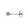 スライドボール 4mm B 付き ピアス［ 銀 シルバー ］