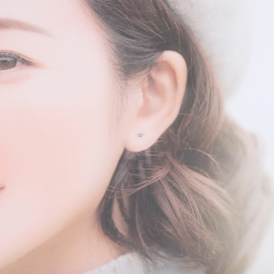 ［10個］ カン無し ボールピアス 2mm [ 銀 シルバー ] イメージ画像