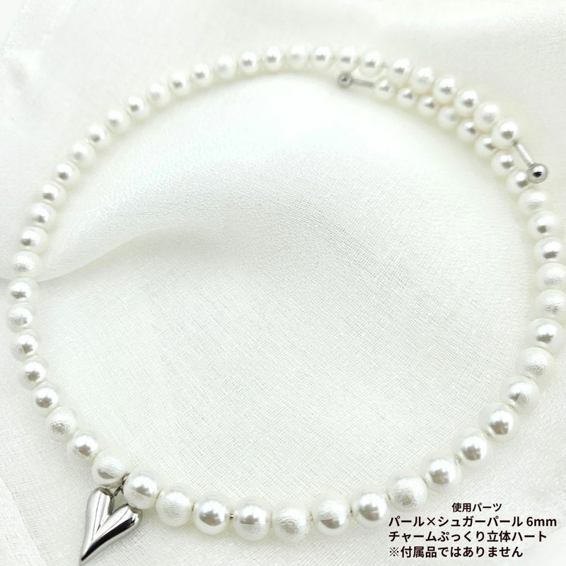  玉付き チョーカー [ 銀 シルバー ] 使用例