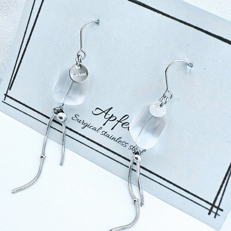 すりガラスビーズ 選べるカラー 3色 作品例