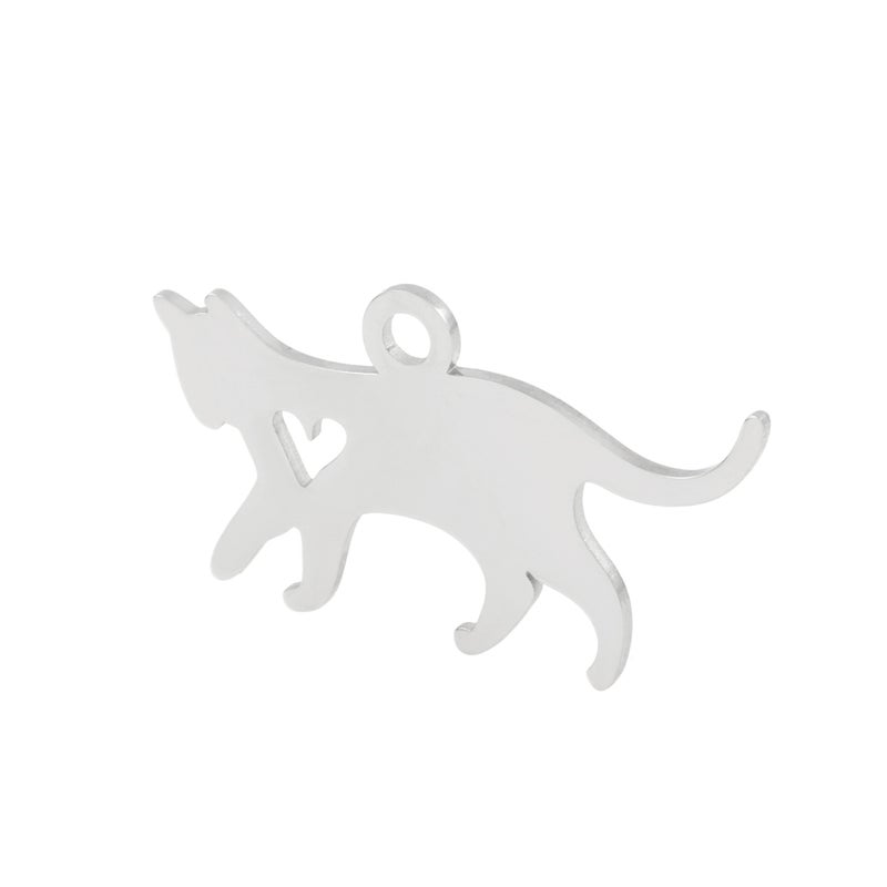 ネコ チャーム 1 選べる カラー 個数 ゴールド シルバー ねこ モチーフ