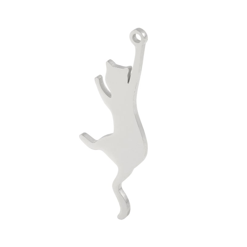 ネコ チャーム 2 選べる カラー 個数 ゴールド シルバー ねこ モチーフ