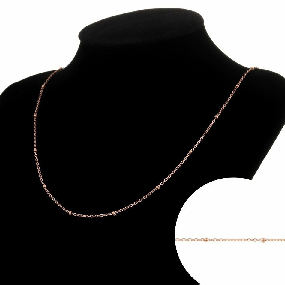 デザイン A チェーン * 1.2mm * ［ ★ピンクゴールド 金 ］