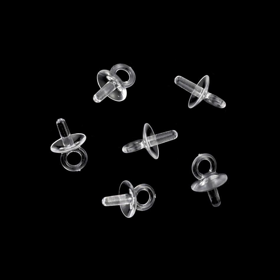 [ 樹脂 ] 【  差し込み 】 ヒートン クリア