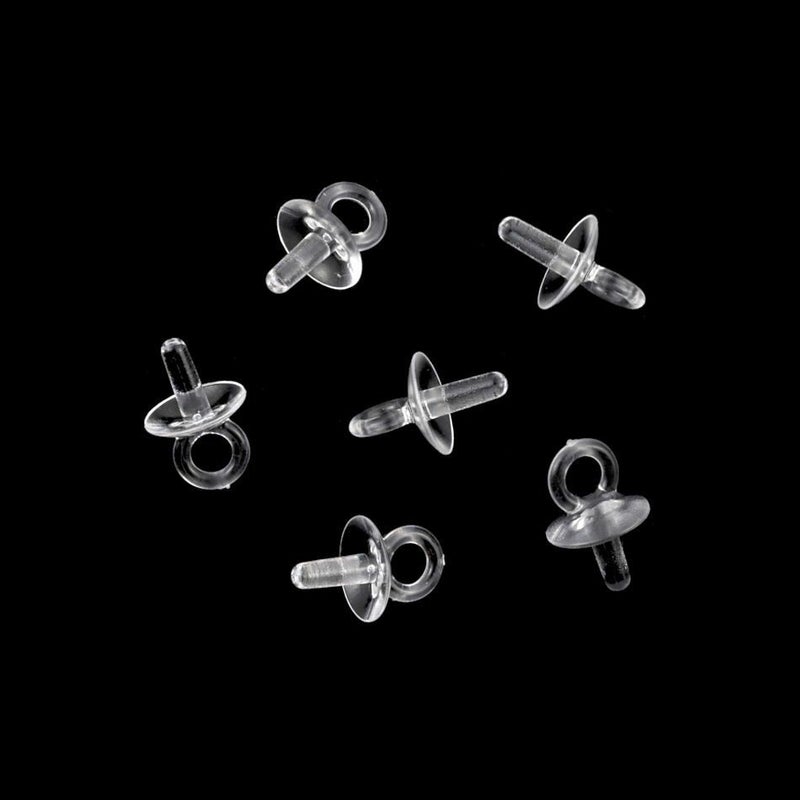 [ 樹脂 ] 【  差し込み 】 ヒートン クリア