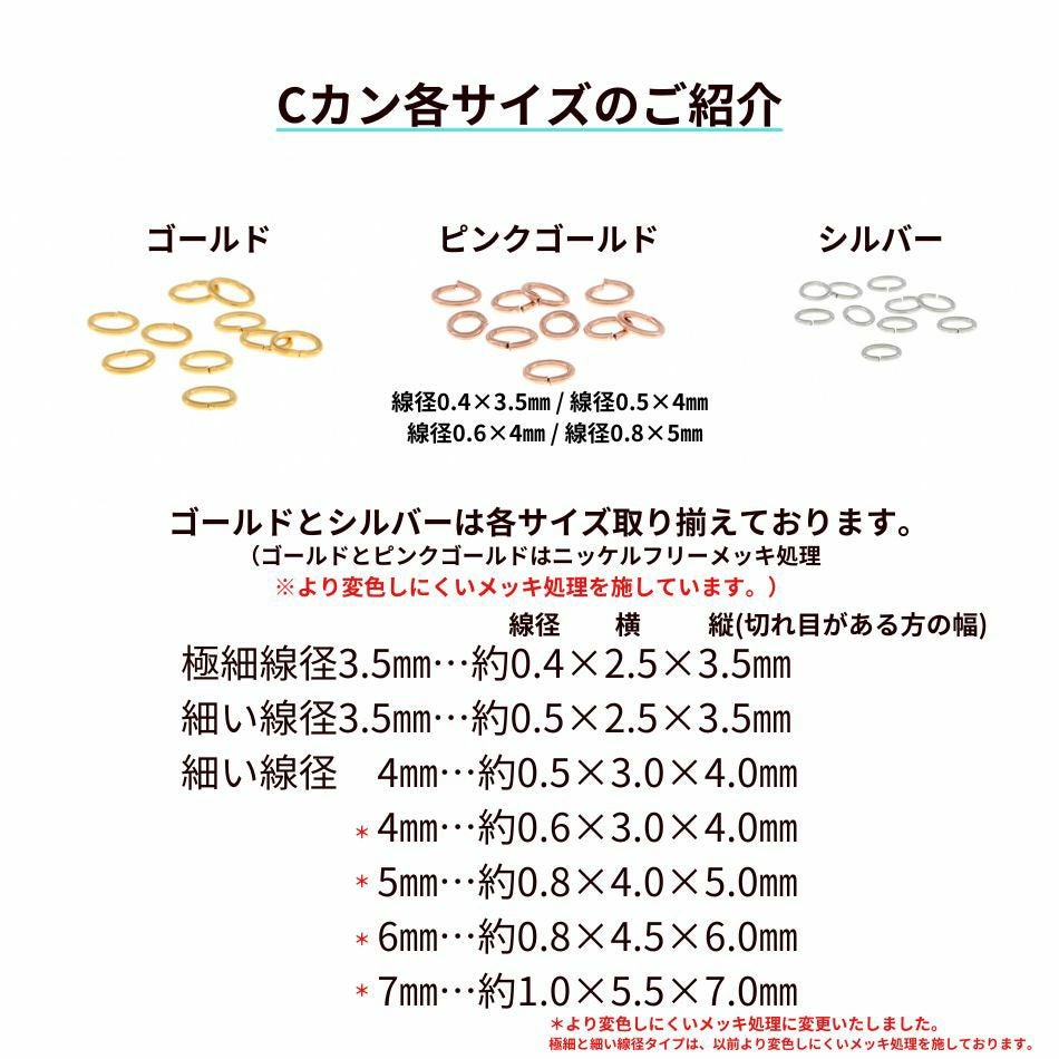 Cカン各サイズ詳細