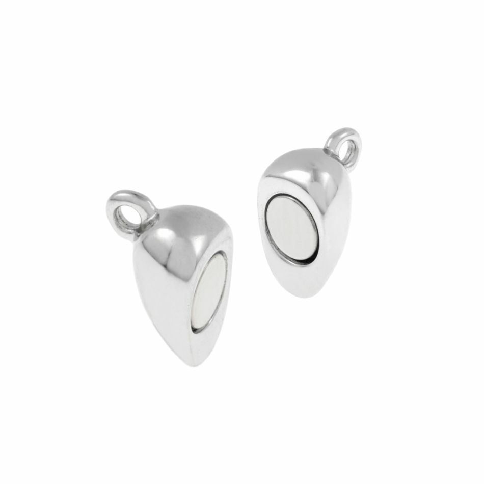 マグネット クラスプ * ハート * 小 [ 銀 シルバー ] サージカル