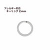 キーリング 15mm [ 銀 シルバー ] ステンレス 選べる個数 キーホルダー 二重リング パーツ 金属アレルギー対応