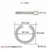 シルバー イヤーカフ  S925 ツイスト シルバー サイズ詳細