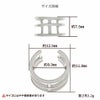 シルバー イヤーカフ  S925 ワイドライン 三連 シルバー サイズ詳細