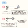 落ちない ピアス キャッチ カバー付き 付け方