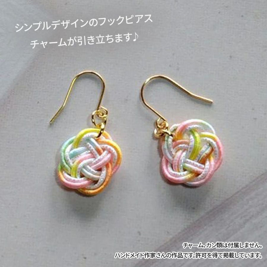 アレルギー対応 高品質 サージカルステンレス ピアスパーツ フックピアス シンプル 14.5mm/17mm/19mm ゴールド シルバー 10個入り