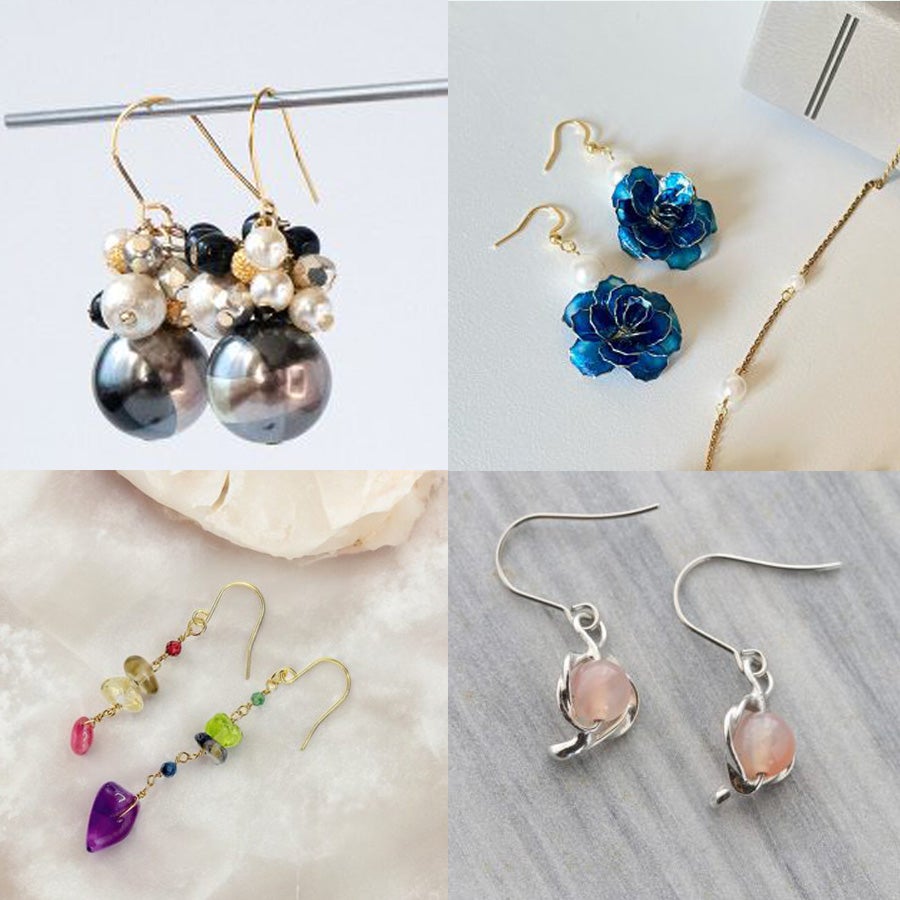 アレルギー対応 高品質 サージカルステンレス ピアスパーツ フックピアス シンプル 14.5mm/17mm/19mm ゴールド シルバー 10個入り