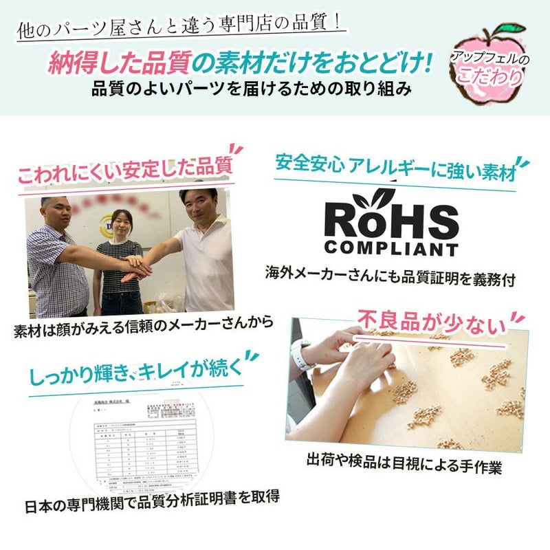 アレルギー対応 高品質 サージカルステンレス ピアスパーツ フックピアス シンプル 14.5mm/17mm/19mm ゴールド シルバー 10個入り