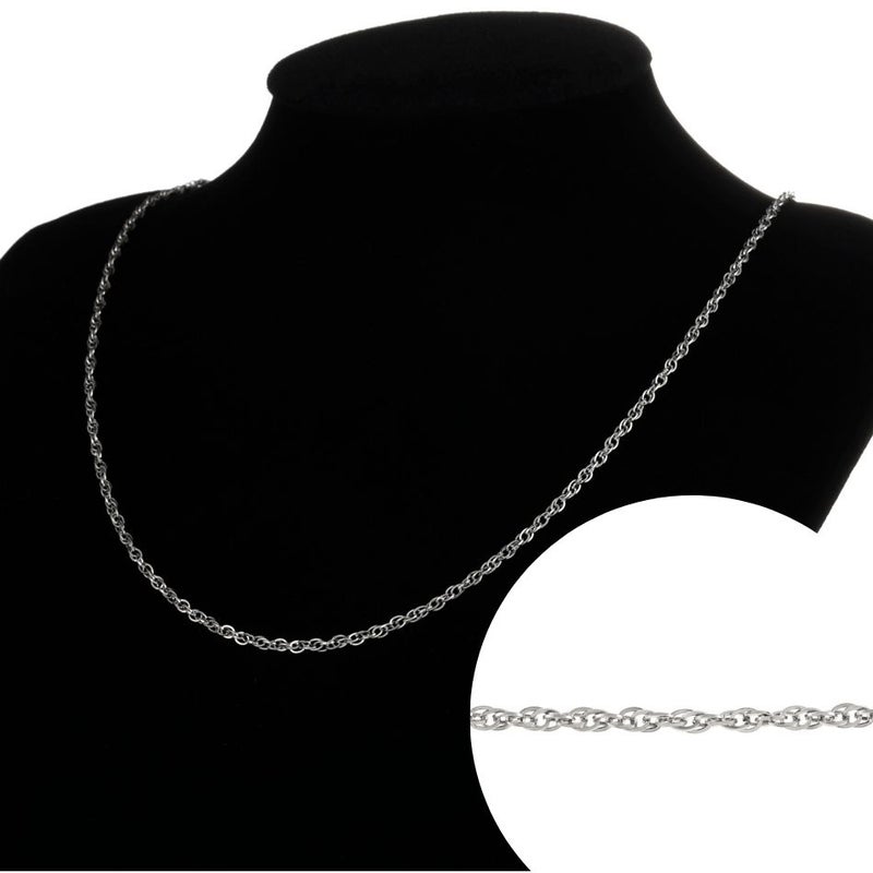 ロープ チェーン 小 1.8mm 切り売り［ 銀 シルバー ］ 