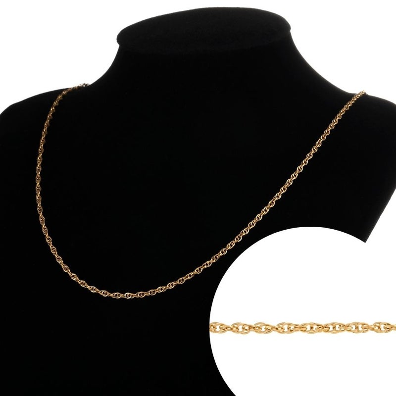 ロープ チェーン 小 1.8mm 切り売り［ ゴールド 金 ］ 