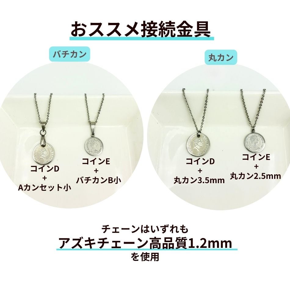 コイン チャーム DE おすすめ接続金具