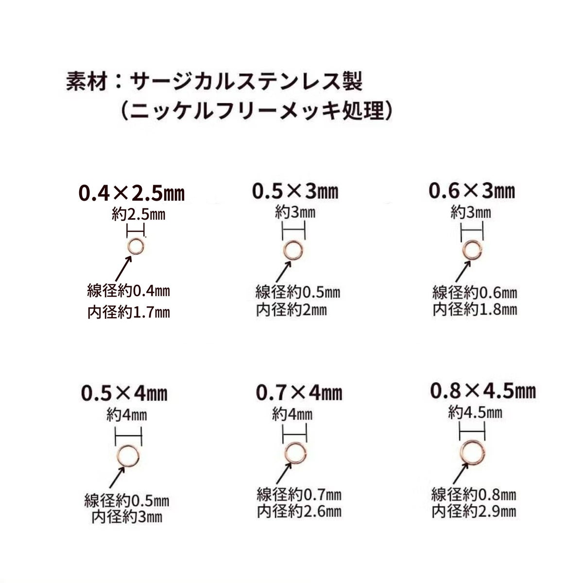 丸カンサイズ
