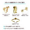Vカット 台座 アクセサリーパーツ 紹介 金属アレルギー対応